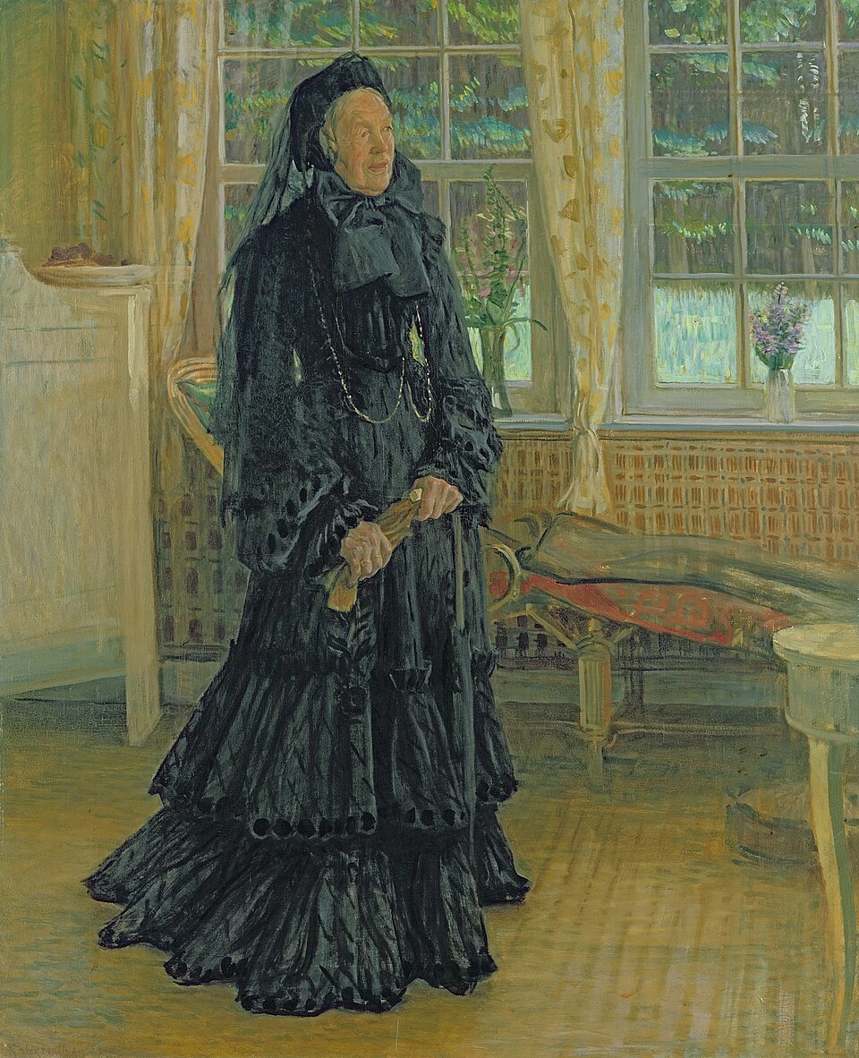 Leopold von Kalckreuth - Marie Zacharias, Giorno di pioggia (1904), Hamburger Kunsthalle